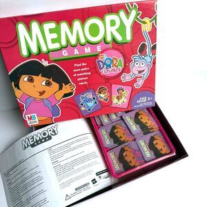 Y2K Dora the Explorer Memory Game Milton Bradley Age 3+ Family Fun Gift Nick Jr.
